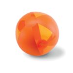 strandbal transparante vlakken. 24 cm - oranje