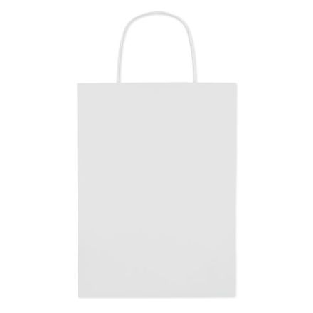 papieren geschenktas. medium. - wit