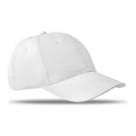 baseball cap van twill katoen. - wit