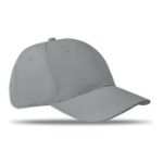 baseball cap van twill katoen. - grijs