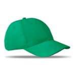 baseball cap van twill katoen. - groen