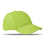 baseball cap van twill katoen. - limegroen