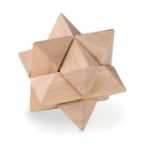 houten denkspelletje in stervorm.