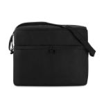 koeltas 600d polyester met 2 compartimenten. - zwart