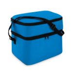 koeltas 600d polyester met 2 compartimenten. - koningsblauw
