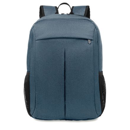 15 inch laptop rugtas van 360d, 2 tone polyester. - blauw