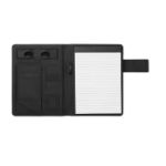 a5 schrijfmap met 4000 mah powerbank en pu magneet