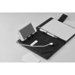 a5 schrijfmap met 4000 mah powerbank en pu magneet