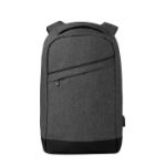 nylon rugtas powerbank - zwart
