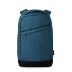 nylon rugtas powerbank - blauw