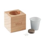 kweekset munt in houten pot.