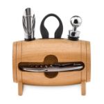 houten wijnset