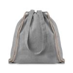 rugzakje gerecycleerd katoen en polyester - grijs