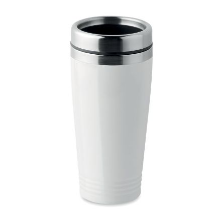 dubbelwandige reisbeker modd 400 ml - wit