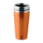 dubbelwandige reisbeker modd 400 ml - oranje