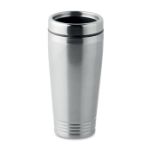 dubbelwandige reisbeker modd 400 ml - zilver