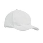 brushed cotton basebal cap - wit