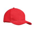 brushed cotton basebal cap - rood