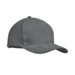 brushed cotton basebal cap - grijs