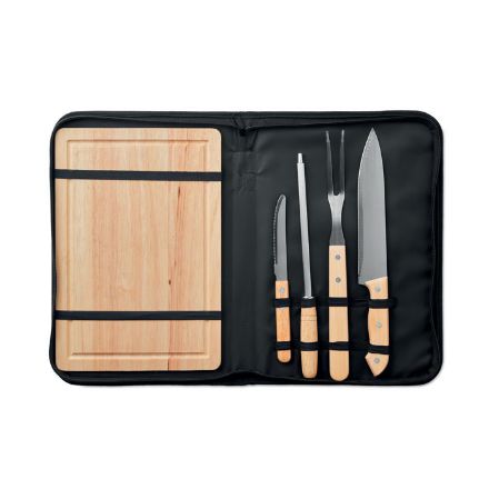 4-delige rvs barbecue set