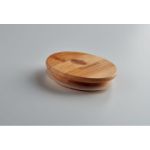 dubbelwandig drinkglas met bamboe deksel 450 ml