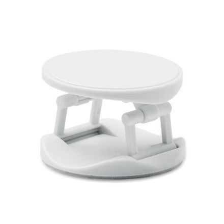 ronde opvouwbare telefoonhouder - wit