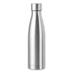dubbelwandige drinkfles 500 ml belo - zilver
