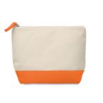 2-kleurige katoenen toilettas lind - oranje