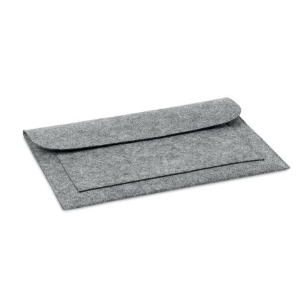 vilten laptophoes pouchlo - grijs