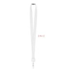 lanyard met badgehouder zip - wit