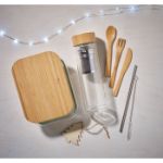 glazen lunchbox bamboe deksel tundra
