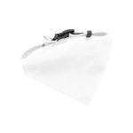 verstelbare halsband met bandana - wit