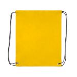 rugzak met trektouw. polyester - geel