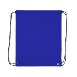 rugzak met trektouw. polyester - blauw