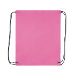 rugzak met trektouw. polyester - roze