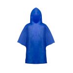 kinderponcho in hoes - blauw