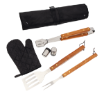 zevendelige barbecue set hadri met schort