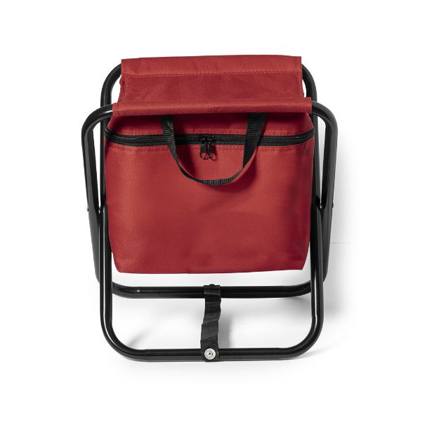 zitje met koeltas - rood