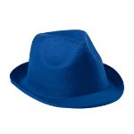 polyester hoed maat 58 - blauw