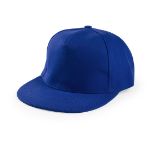 polyester cap met 5 panelen - blauw
