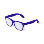 bril met doorkijkend raster - blauw
