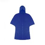 regenjas met capuchon - blauw