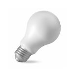 anti-stress bal in de vorm van een lamp persi