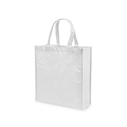 gelamineerde non-woven boodschappentas moss - wit