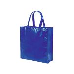 gelamineerde non-woven boodschappentas moss - blauw