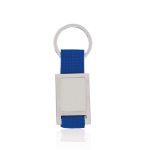 sleutelhanger met doming - blauw
