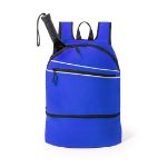 rugzak polyester met schoenvak - blauw