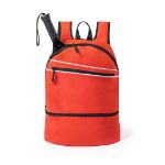 rugzak polyester met schoenvak - rood