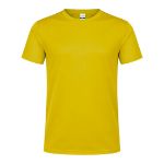t-shirt volwassene 100% polyester 135 gr/m2 - geel