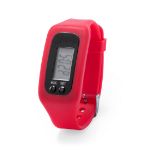 horloge met siliconen band - rood